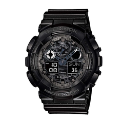 Black Casio G-Shock watch on a white background
