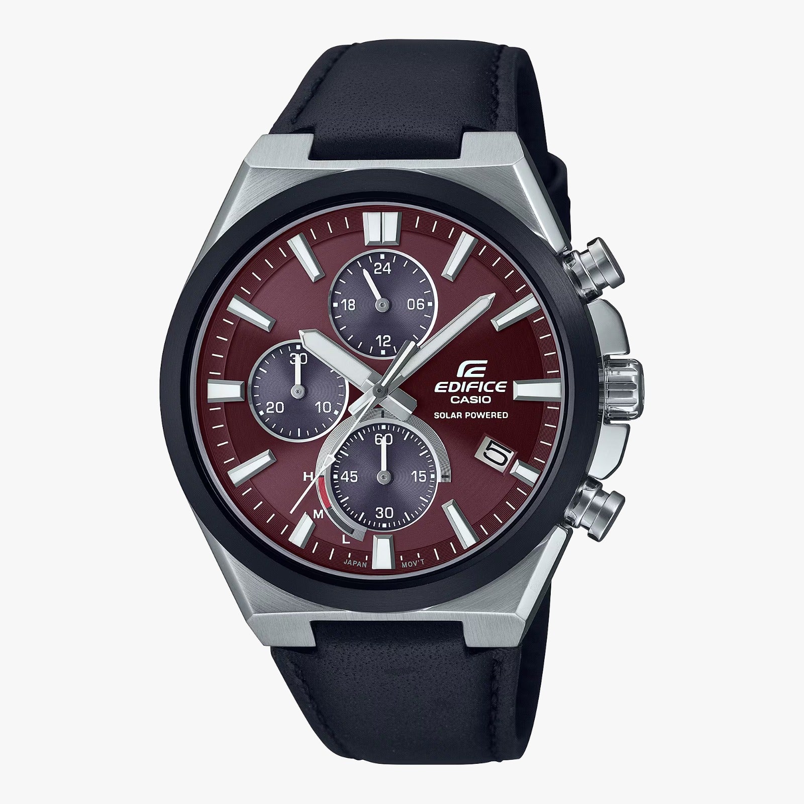 CASIO EDIFICE EQS-950BL-5AVUDF Men’s Watch | Brown Leather Band | Motorsport-Inspired Premium Style - THE HAPPY BUY