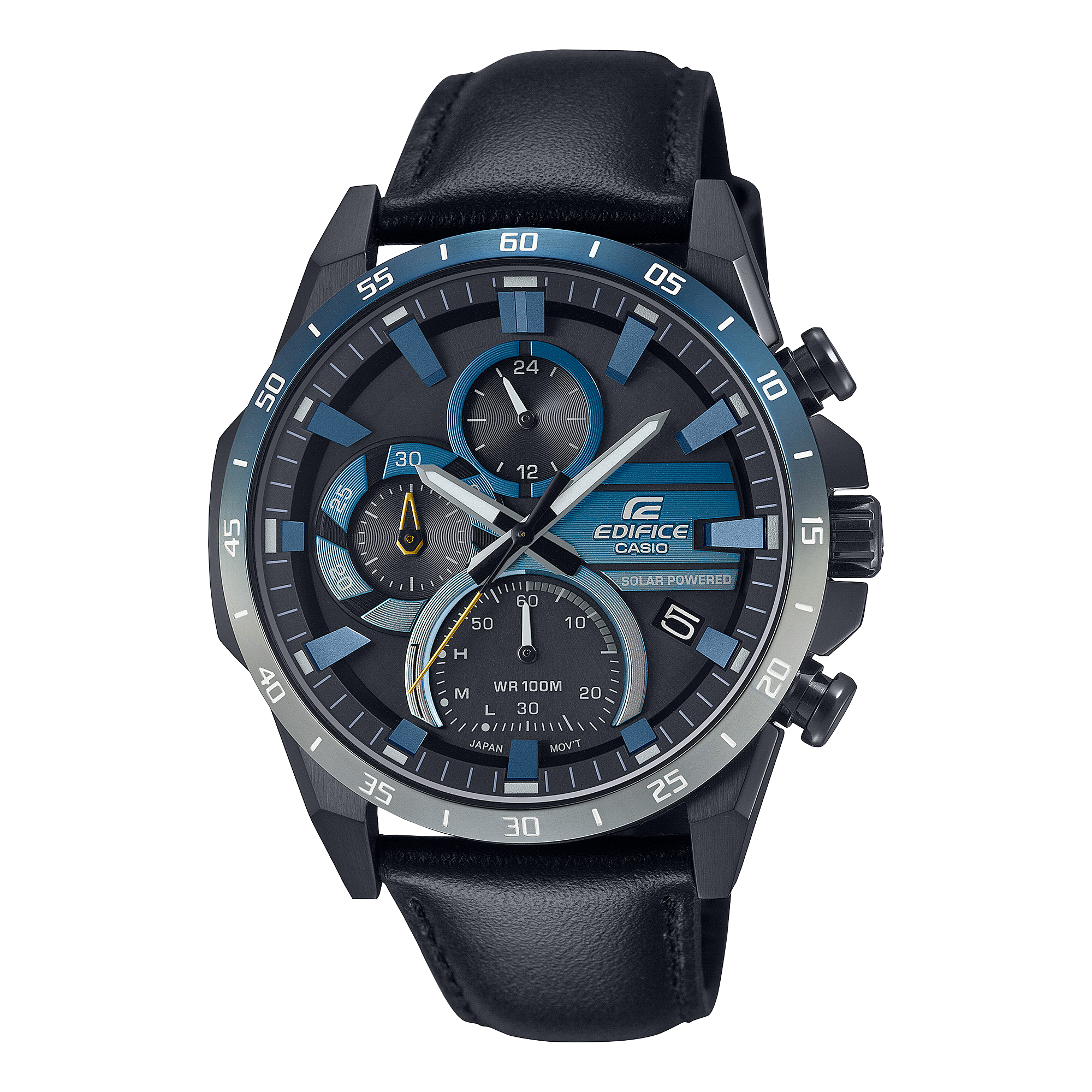 CASIO EDIFICE EQS-940NL-1AVUDF Men’s Watch | Black Leather Band | Motorsport-Inspired Premium Style - THE HAPPY BUY