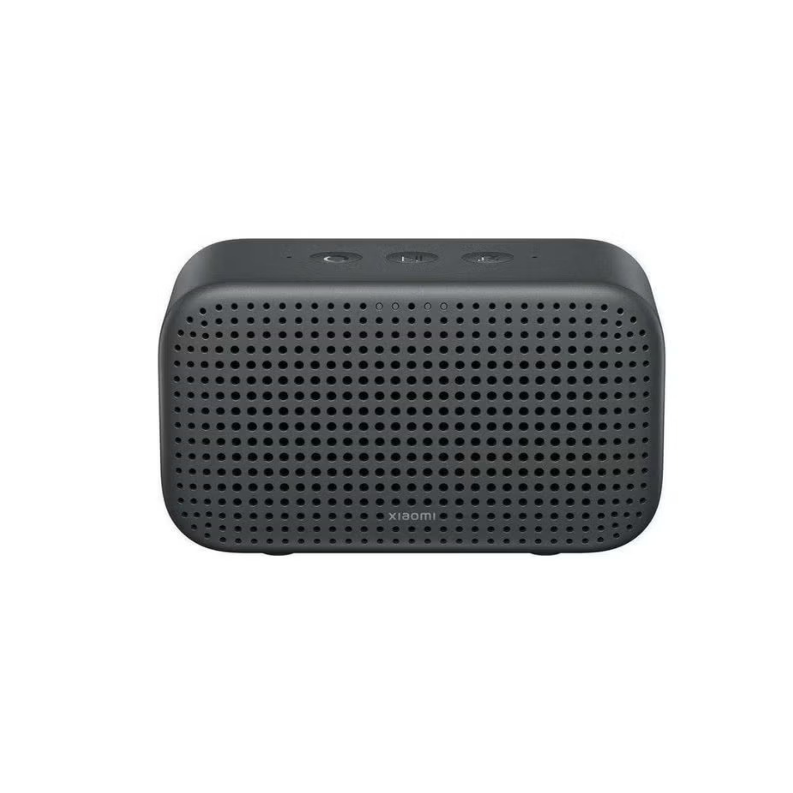 A black XIAOMI SMART SPEAKER LITE with a dotted pattern on the front.