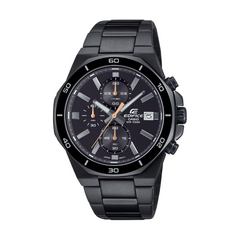 Black Casio Edifice watch on a white background