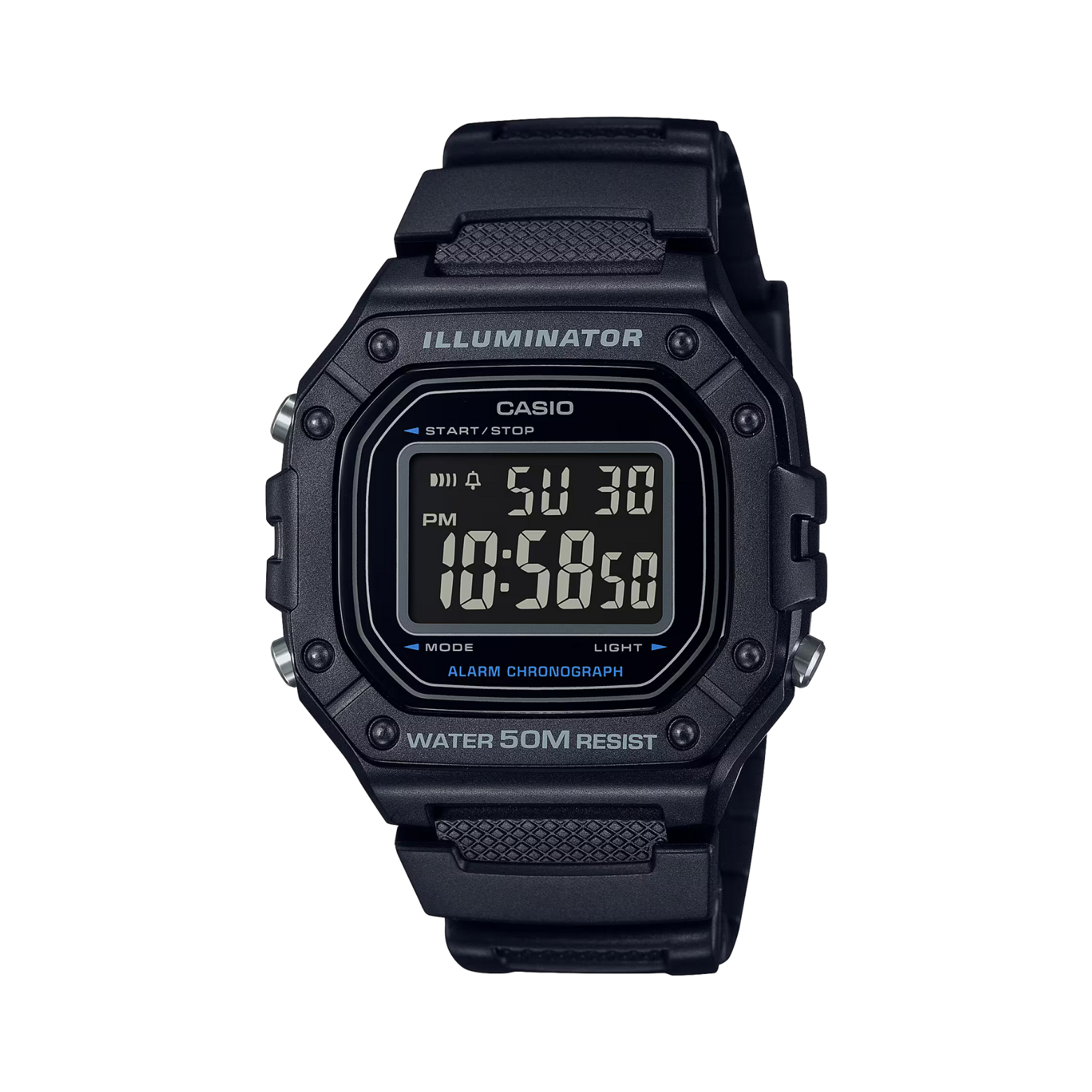 Black Casio digital watch