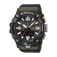 CASIO G-SHOCK GG-B100X-1A3DR MUDMASTER Analog Digital Men's Watch Green Resin Strap Bluetooth Quad Sensor 200M Water Resistant