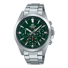 CASIO EDIFICE EFV-630D-3AVUDF Men’s Watch | Stainless Steel Silver | Green Dial Chronograph Business-Sport Style - THE HAPPY BUY