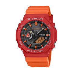CASIO G-SHOCK GA-B2100DF-4A Analog-Digital Men’s Watch, Tough Solar, Bluetooth Connectivity, 200M Water Resistant, Red Resin Strap