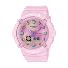CASIO G-SHOCK BGA-280TD-4A – Women's Analog Digital Watch, Shock Resistant, 100M Water Resistant, LED Light, Resin Strap, Pink