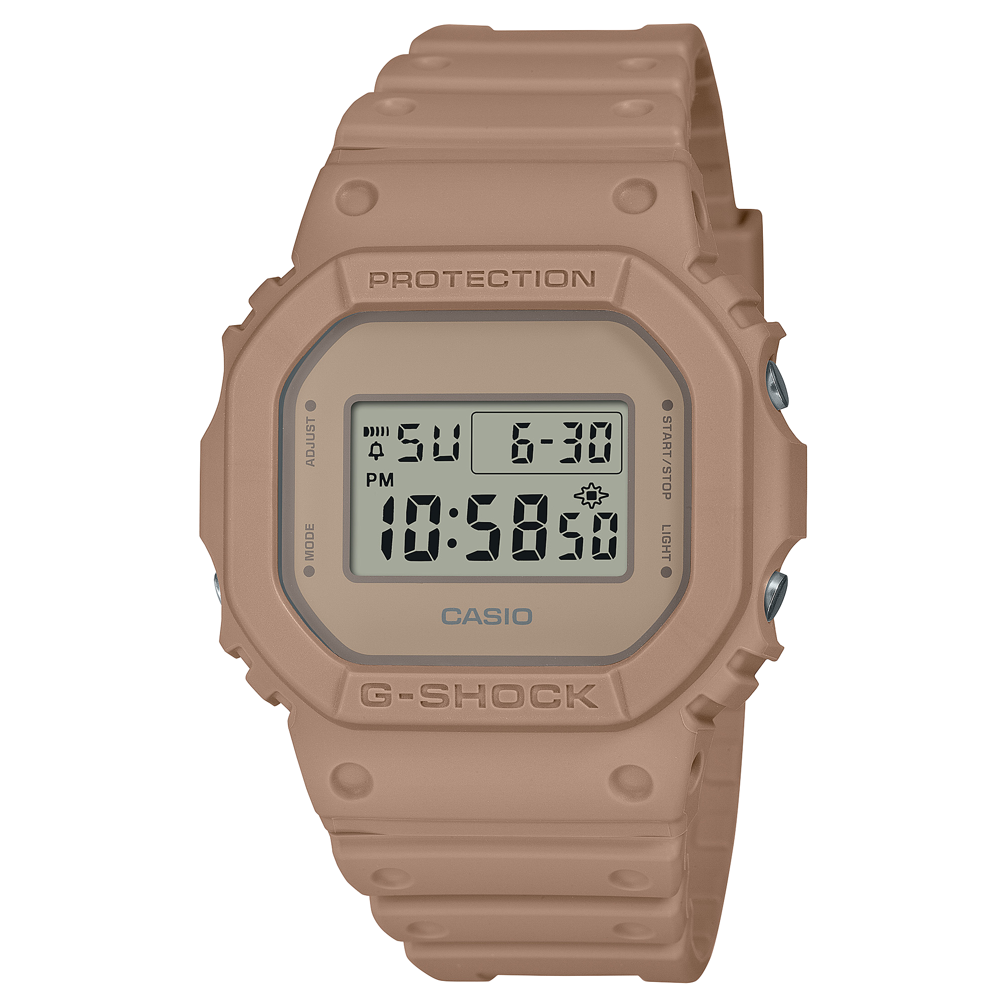 CASIO G-SHOCK DW-5600NC-5DR Men’s Digital Watch | Original G-SHOCK Square | Nature Color Khaki Tough Style - THE HAPPY BUY