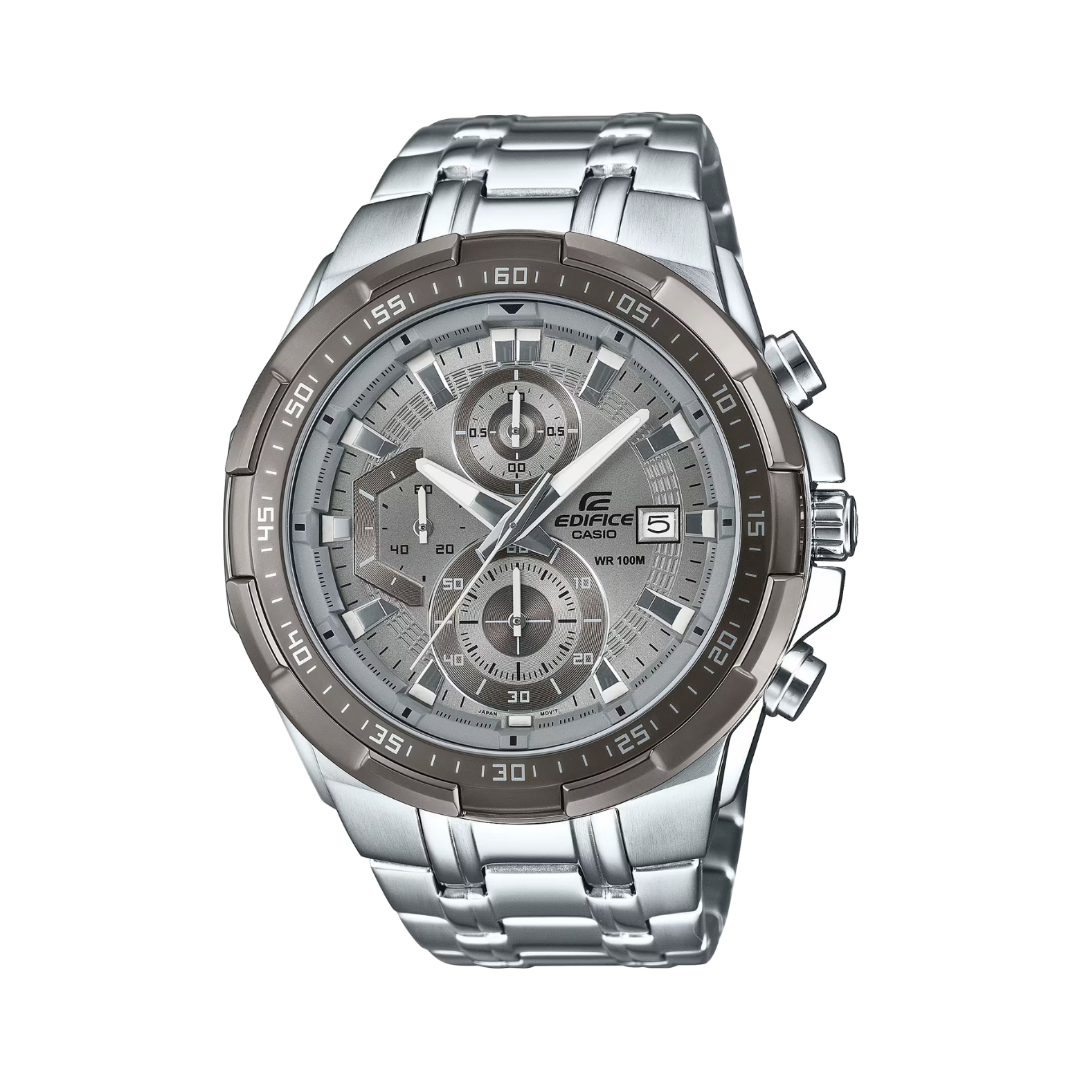 Silver Edifice watch with a detailed face on a white background