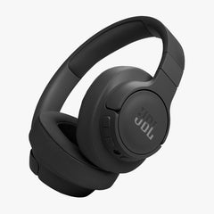 A pair of black JBL TUNE 770NC wireless over-ear headphones with noise-canceling capabilities.