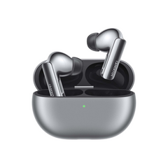 HUAWEI wireless earbuds in a charging case on a white background