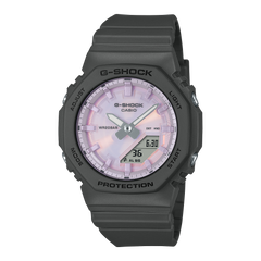 G-Shock watch with a dark gray case and light face on a white background