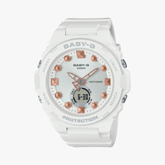 CASIO G-SHOCK BABY-G BGA-320-7A2DR Women’s Watch | Analog-Digital | White Beach-Style Toughness - THE HAPPY BUY