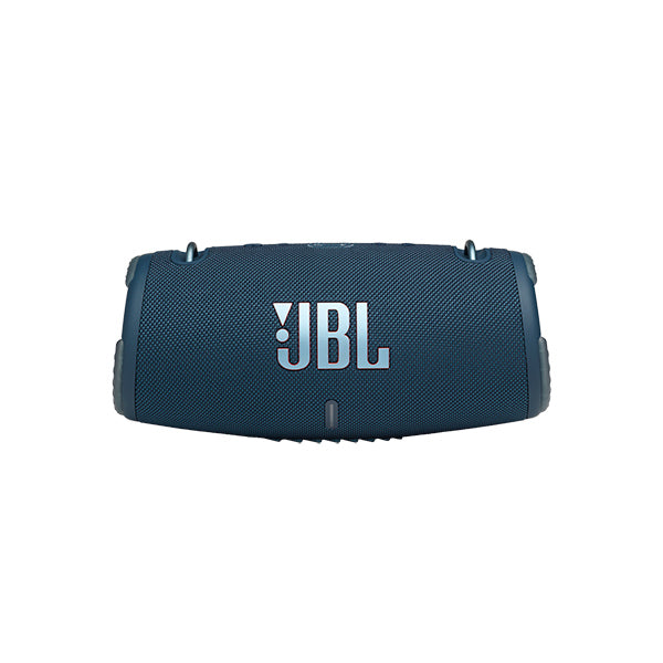 A blue JBL XTREME 3 portable Bluetooth speaker with the JBL logo on the front.