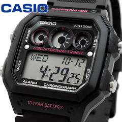 CASIO AE-1300WH-1A2VDF Digital Standard Watch – Multi-Function, Water-Resistant, Durable Resin Band
