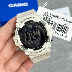 CASIO AE-1500WH-8B2VDF Digital Standard Watch – Multi-Function, Water-Resistant, Durable Resin Band