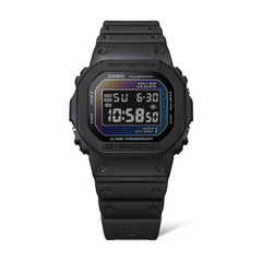CASIO G-SHOCK DW-5600RW-1D Digital Watch – Men’s Black & Red Resin Shock Resistant Timepiece, Retro LED Display, 200M Water Resistant