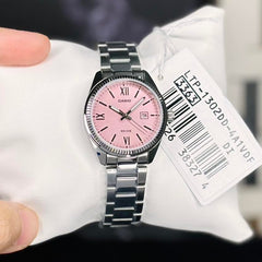 CASIO LTP-1302DD-4A1VDF Women's Analog Watch – Stainless Steel with Rose Gold Accents and Pink Dial, Elegant & Versatile Timepiece