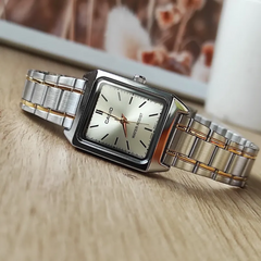 CASIO LTP-V007SG-9EUDF Women’s Analog Watch – Two-Tone Stainless Steel, Gold Dial, Square Case, Quartz Movement, Water Resistant, Elegant Classic Design