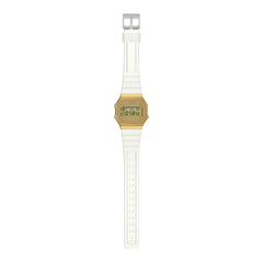 CASIO A168XESG-9ADF Vintage Digital Watch – Heritage Gold, Stainless Steel Bracelet, EL Backlight, Stopwatch, Alarm, Water Resistant