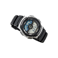CASIO AE-1100W-1AV Youth Digital Watch – Multi-Function Display, World Time, Alarm, Water-Resistant, Bold Design
