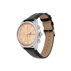 CASIO Edifice EFV-610EL-5AUDF Men’s Chronograph Watch – Brown Leather Strap, Rose Gold Case, Quartz Movement, Stopwatch Function, Water Resistant