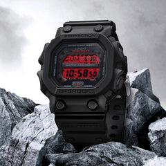 CASIO G-SHOCK GX-56BBR-1D “King of G” – Stealth Black/Red Tough Solar Digital Watch, Mud & Shock Resistant, 200M Water Resistant, Auto Backlight, Stopwatch, Timer, 5 Alarms