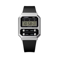 CASIO A100WEF-1A Vintage Digital Watch – Retro Design, Stainless Steel Band, Multi-Function Features, Water-Resistant