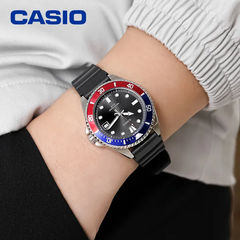 CASIO MDV-10-1A2VDF Men’s Dive-Style Analog Watch – 50 m Water Resistance, Rotating Bezel, Bio-Resin Band