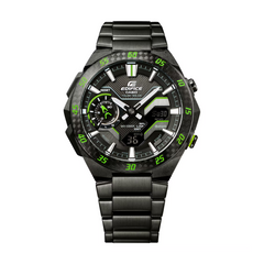 CASIO EDIFICE ECB-2200RC-1A3 Men's Solar Bluetooth Chronograph Watch – Carbon Fiber Dial, Smartphone Link, 100M Water Resistant