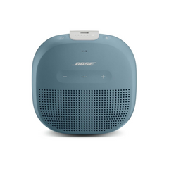 Blue Bose speaker on a white background