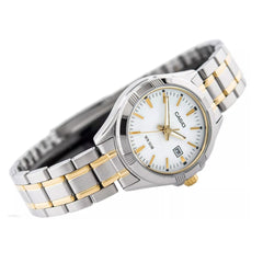 CASIO LTP-1308SG-7AVDF Women's Analog Watch – Elegant Stainless Steel with Silver and Gold Accents, Classic Timepiece for Every Occasion