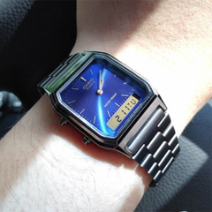 CASIO AQ-230GG-2ADF Vintage Watch – Classic Analog-Digital Design, Retro Aesthetic, Durable Timepiece