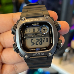 CASIO DW-291H-1AVDF Digital Watch – Durable Resin Band, Multi-Function Display, Water-Resistant, Bold Sports Design