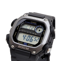 CASIO DW-291HX-1AVDF Digital Watch – Rugged Resin Case, Super Illuminator, 200M Water Resistant, Stopwatch, Countdown Timer, Shock Resistant Design