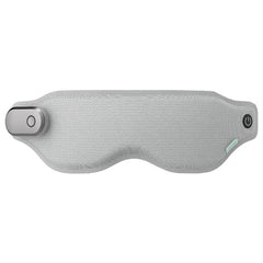 Gray sleep mask with control buttons on a white background