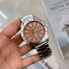 CASIO MTP‑B155D‑5EVDF Men’s Analog Watch – Stainless Steel, Date Display & 50 m Water Resistance