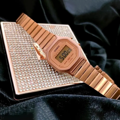 CASIO LA-11WR-5ADF Vintage Digital Watch – Brown Resin Case with Retro Multi-Function Display, Classic Design