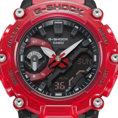 CASIO G-SHOCK GA-2200SKL-4A – Skeleton Red “CasiOak” Analog-Digital, Carbon Core Guard, Super Illuminator, Shock & 200m Water Resistant