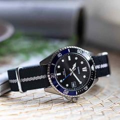 CASIO MDV-10C-1A2VDF Men’s Analog Watch – Sporty Black Dial, Blue Accents, Resin Band, Quartz Movement, Water Resistant
