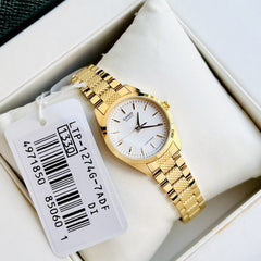 CASIO LTP-1274G-7ADF Women's Analog Watch – Elegant Gold-Tone Stainless Steel with White Dial, Timeless & Classic Timepiece