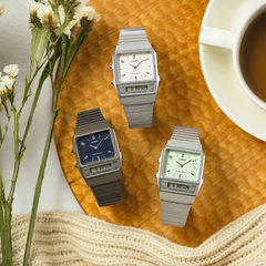 CASIO AQ-800EB-2ADF Vintage Model Watch – Classic Analog-Digital Timepiece with Retro Style