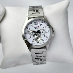CASIO MTP‑E350D‑7BVDF Men’s Analog Watch – Blue Dial, Stainless Steel Bracelet, Elegant & Water‑Resistant