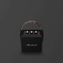 Marshall Stockwell II Portable Bluetooth Speaker – Wireless Stereo, Multi-Directional Sound, 20+ Hour Battery, Quick Charge (USB-C), IPX4 Water-Resistant, Multi-Host Pairing