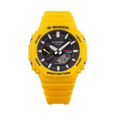 CASIO G-SHOCK GA-B2100C-9A Men's Analog-Digital Bluetooth Solar Watch – Carbon Core Guard, Shock Resistant, 200M Water Resistant, Yellow