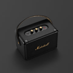 Marshall Kilburn II Portable Bluetooth Speaker – Wireless Stereo, 20+ Hour Battery, Multi-Directional Sound, Quick Charge (USB-C), IPX2 Water-Resistant, Multi-Host Pairing