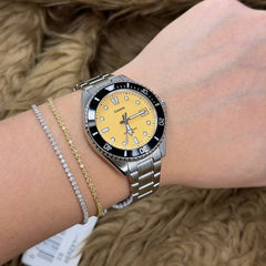 Casio MDV-10D-4A2VDF Dive Watch | Red Dial Analog Stainless Steel Wristwatch | 200M Water Resistant Quartz Watch | Casio Standard Series