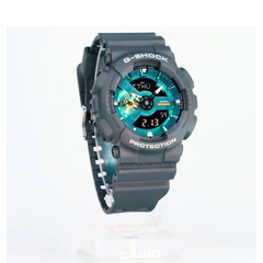 Casio G-SHOCK GA-110AS-2A Men’s Analog-Digital Watch – Blue Resin, Shock Resistant, 200M Water Resistant, Magnetic Resistant, LED Light, Sports Style