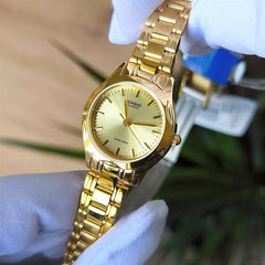 CASIO LTP-1275G-9ADF Women's Analog Watch – Elegant Gold-Tone Stainless Steel with Yellow Dial, Timeless Design for Every Occasion