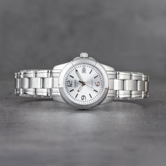 CASIO LTP-1215A-7ADF Women's Analog Watch – Classic Stainless Steel with White Dial, Elegant & Timeless Design