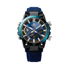 CASIO EDIFICE ECB-2000SS-2ADF Men’s Bluetooth Solar Racing Watch – Scuderia AlphaTauri Limited Edition, Carbon Fiber Dial, 100M Water Resistant